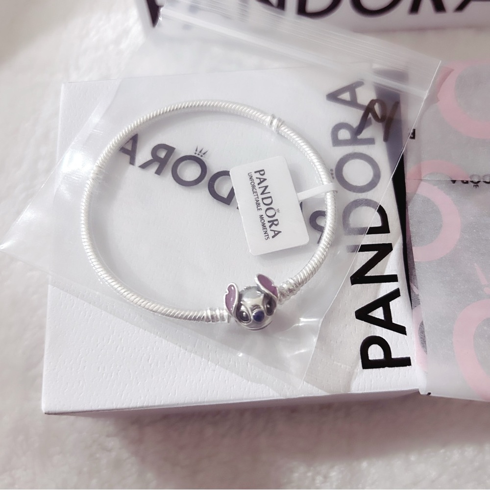 PANDORA Disney Stitch Snake Chain Bracelet (19cm|7.5”) w/box - Picture 10 of 10